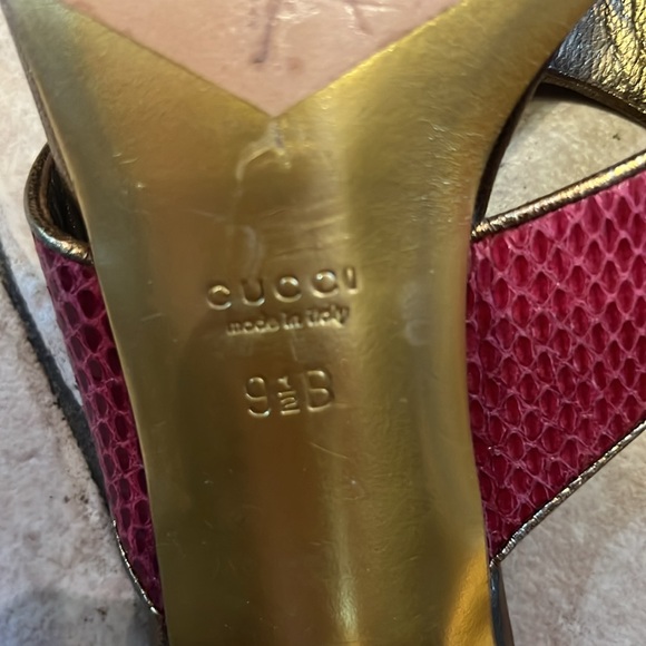 Gucci red slide sandals - Picture 5 of 8